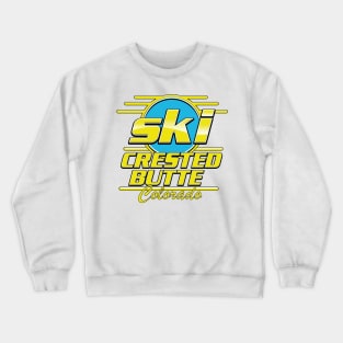 Crested Butte Colorado 80s ski logo Crewneck Sweatshirt